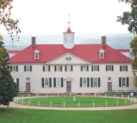View of mount vernon where students visit on a class trip